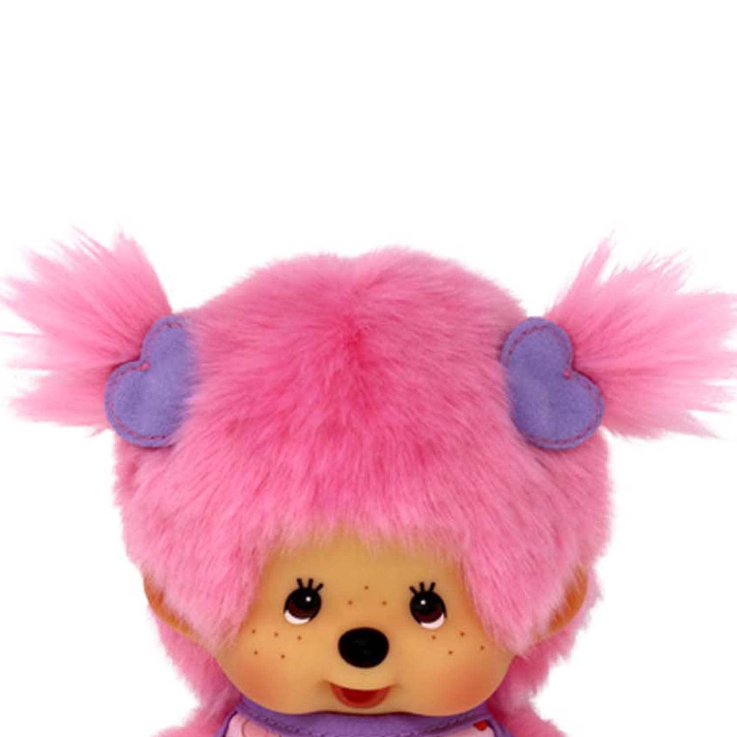 BANDAI Monchhichi Frozen Fruits — Peluche rose 20 cm – Image 5