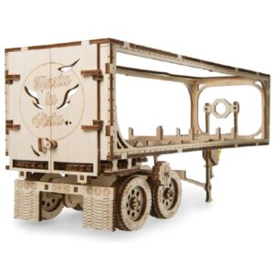 UGEARS VM-03 Chariot pour Camion – Compatible avec Le Camion VM-03 – Modèle en Bois à Construire – Miniature Fonctionnante – Assemblage sans Colle 138 Pieces- De Collection