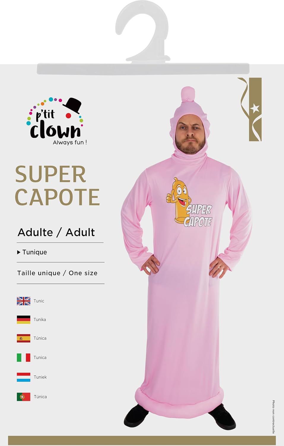 P'TIT CLOWN — Déguisement Préservatif Humoristique Taille Unique – Image 4