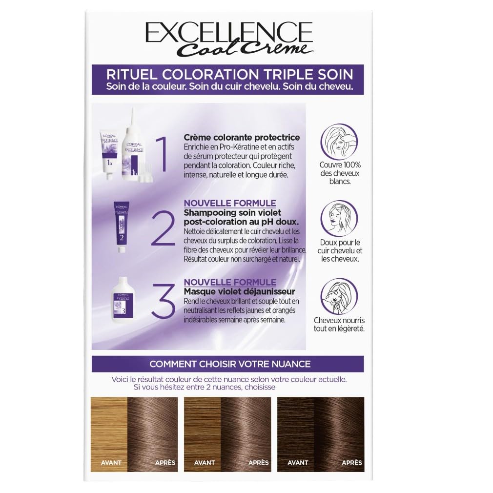 L'ORÉAL PARIS Excellence Cool Crème — Coloration 7.11 Blond Cendré – Image 5