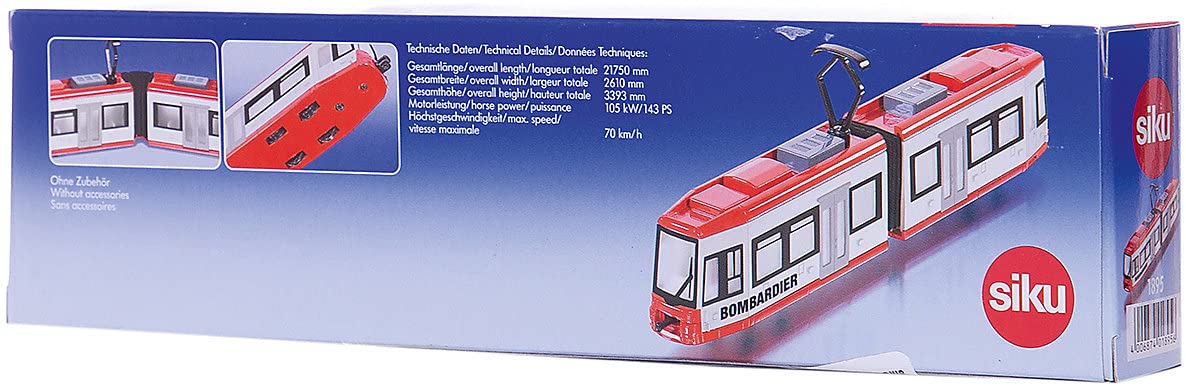 SIKU 1895 — Tram miniature 1:87 Rouge/Blanc – Image 4