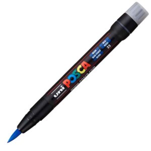 Alternative view of POSCA PCF-350 — Marqueur pinceau bleu foncé