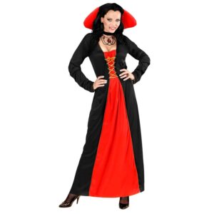W WIDMANN MILANO Party Fashion - Costume vampire victorienne, robe, col, sangsue, Halloween, Carnaval