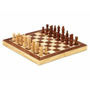 Cayro - Échecs - + 7 Ans - Les Pièces Et Le Plateau Pliant sont Magnétiques Et en Bois Naturel - Jeu De Société - Idéal pour Enfants Et Adultes - 2 Joueurs