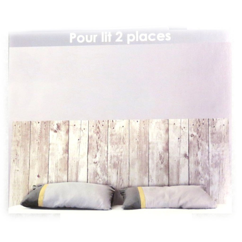 RÉTRO — Sticker mural tête de lit effet bois – Image 4