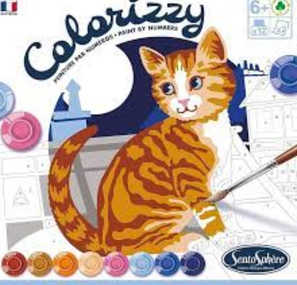 SENTOSPHÈRE Colorizzy Cats — Kit Peinture par Numéros Chats – Image 2