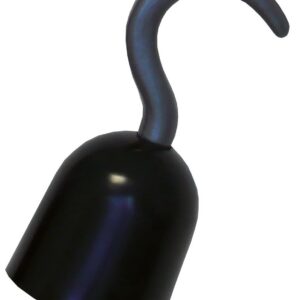 P'TIT CLOWN - 36160 - Crochet de Pirate - Pirate Hook - Accessoire de Déguisement - Parfait pour Carnaval, Halloween, Fêtes à Thèmes, Soirées Costumées - Noir, 20 x 9 cm - Plastique - Taille unique