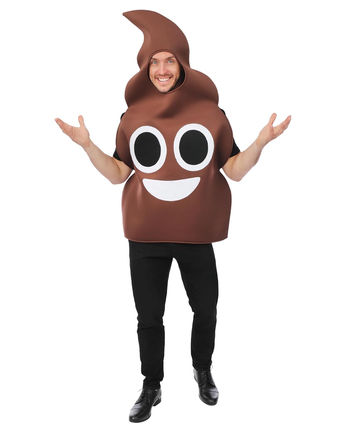 P'TIT CLOWN - 24425 - Costume crotte - adulte - taille unique - Costume Caca - Tenue Carnaval, Fêtes Costumées, Halloween, Soirées à Thème, Cosplay