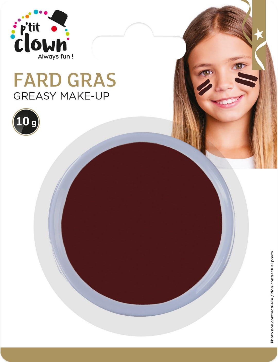 P'TIT CLOWN — Fard Gras Marron 10 g – Image 4