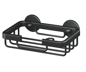 tesa® Aluxx Porte-savon, finition brillante aluminium chromé, adhésif, technologie sans percer, 95 mm x 135 mm x 47 mm