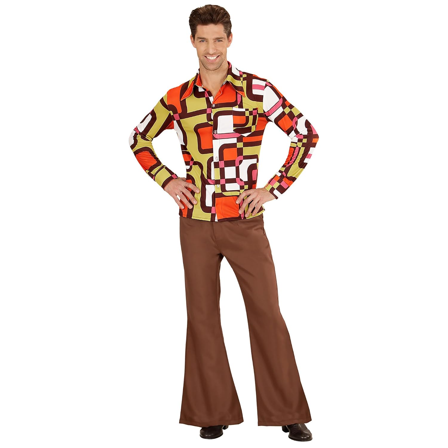 W WIDMANN Milano Mode Festive — Chemise Homme Années 70 – Image 2