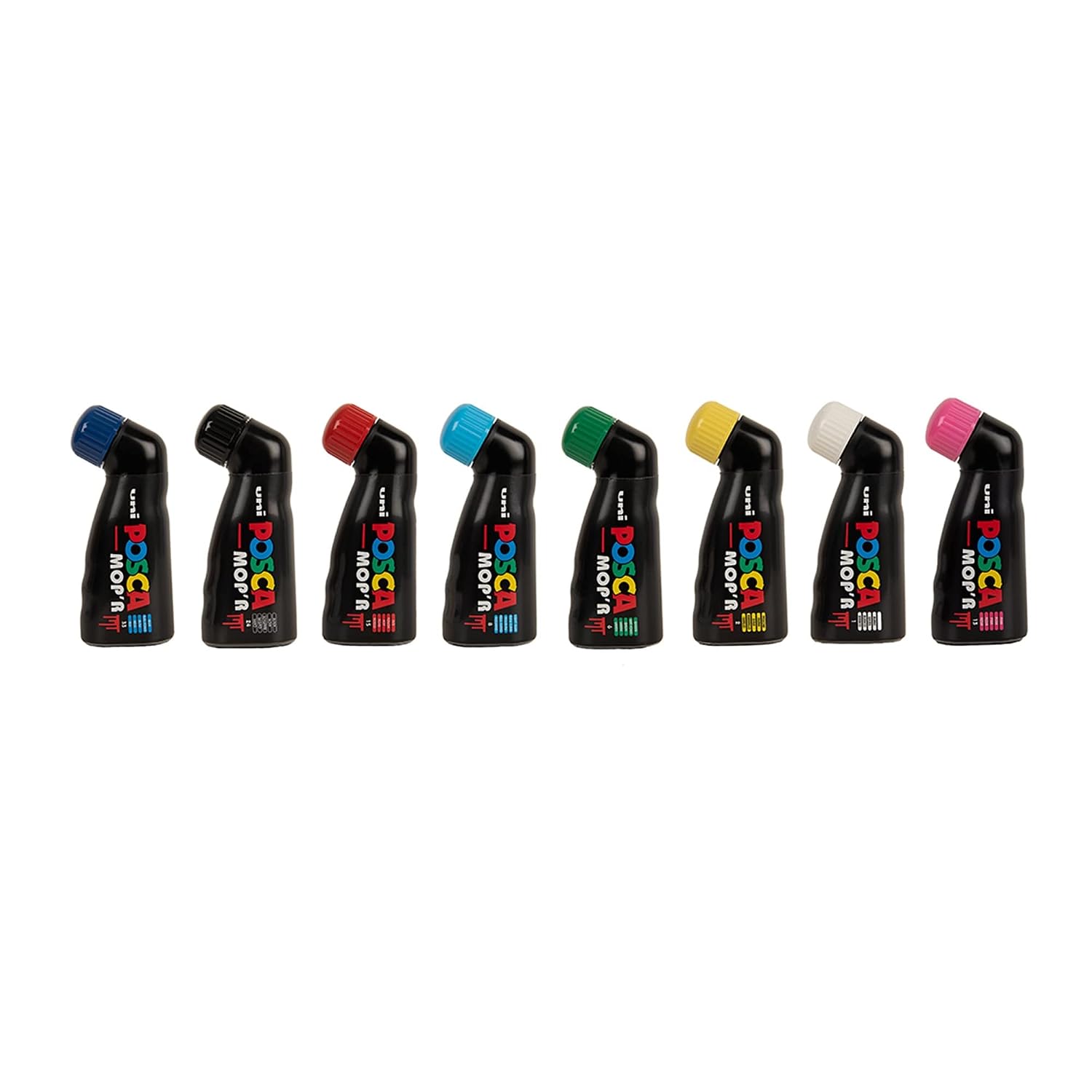 POSCA - Uni Mitsubishi Pencil - Marqueur MOP'R - Pointe Ronde XXL 3-19 mm - Forme Ergonomique, Corps Semi-Rigide - Marqueur Peinture À Base d'Eau - Tout Support - Rouge X4 – Image 7