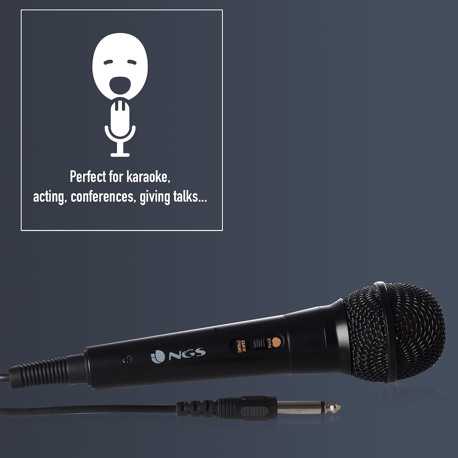 NGS Singer Fire — Microphone Dynamique avec câble 3 m – Image 3