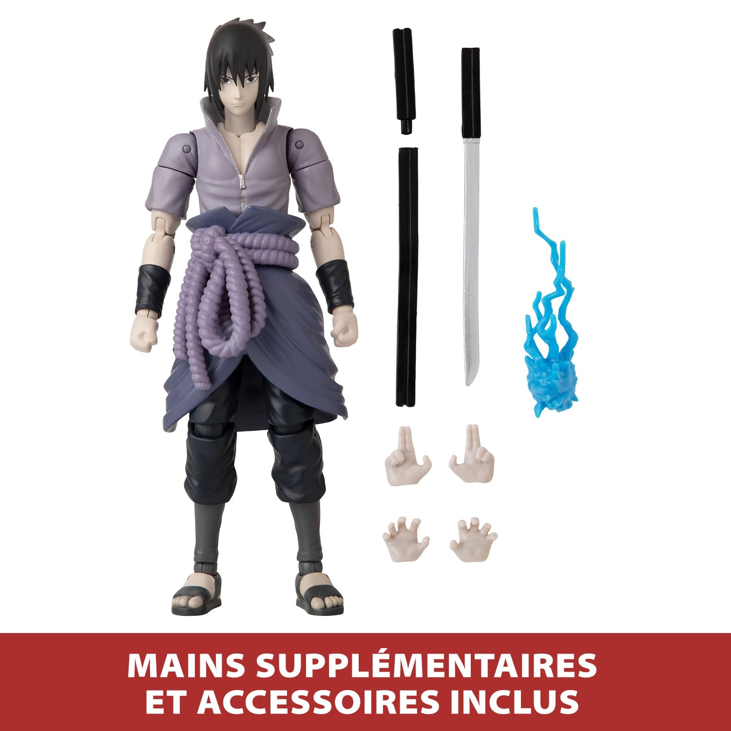 BANDAI Anime Heroes — Figurine Sasuke Uchiwa 17 cm – Image 4