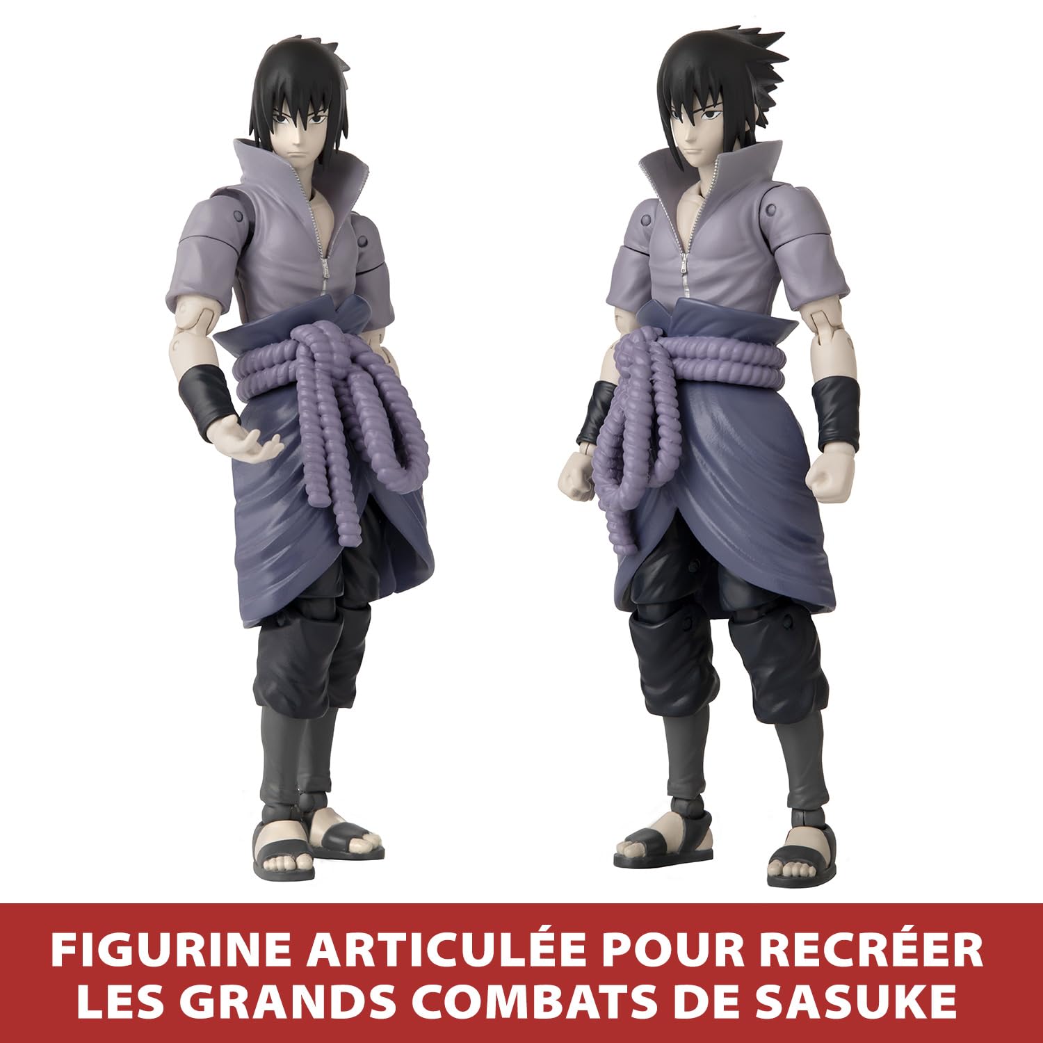 BANDAI Anime Heroes — Figurine Sasuke Uchiwa 17 cm – Image 3