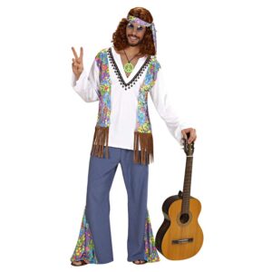 W WIDMANN MILANO Party Fashion - Costume Woodstock Hippie, Flower Power, Peace, années 60, déguisements de carnaval