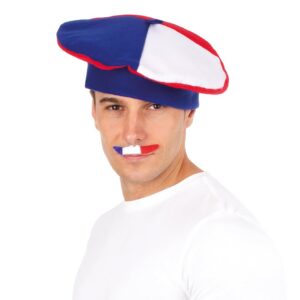 P'TIT CLOWN - Chapeau - Bleu Blanc Rouge - Parfait pour supporter la France lors des Célébrations et Événements Sportifs - Polyester - Plusieurs Modèles (Béret)