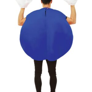 Alternative view of P'TIT CLOWN — Costume Bonbon Adulte Taille Unique Bleu