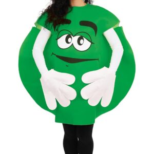 P'TIT CLOWN - 76704 - Costume Bonbon Adulte - Unisexe - Parfait pour Déguisement Carnaval, Halloween, Cosplay, Anniversaires, Fêtes à Thème, Soirées Déguisées - Polyester - Taille Unique - Vert
