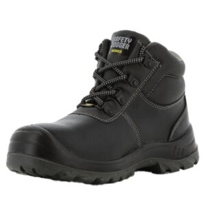 SAFETY JOGGER Chaussures de Sécurité à Embout d'Acier, Hommes - S3 / S1P Chaussure de Travail Femmes, Semelle Antidérapante, Amortissant les Chocs, Hydrofuge et Oléofuge, Légères, Noir, 36 EU