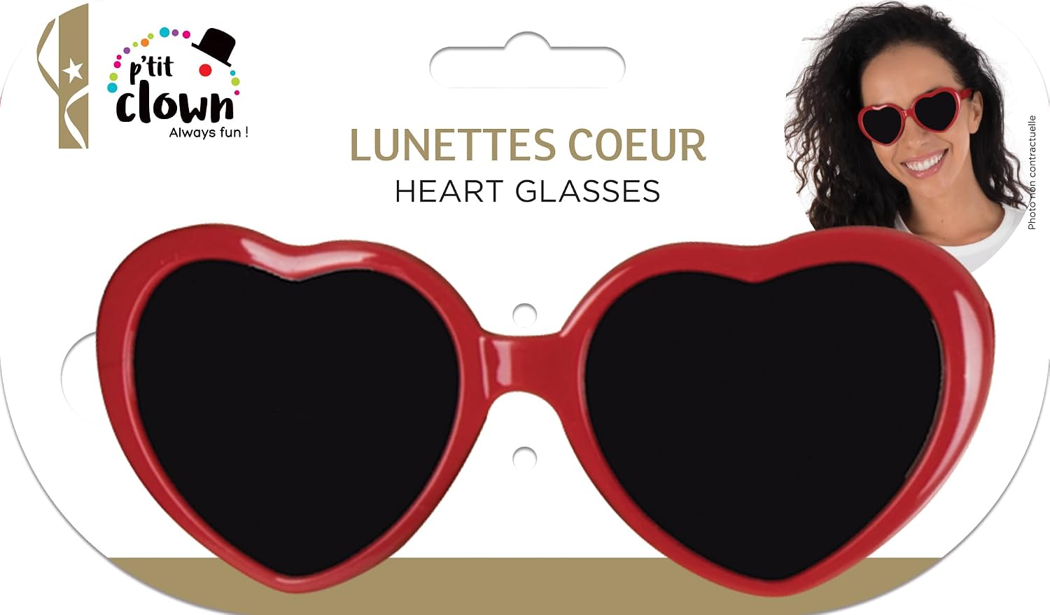 P'TIT CLOWN — Lunettes cœur rouges – Image 2