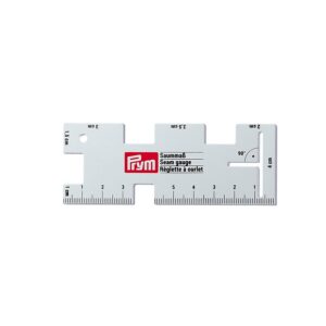 Prym 610736 Règle à Ourlets, métal, Metallic, 14.8 x 7.2 x 2.5 cm