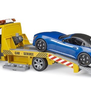 Alternative view of BRUDER MB Sprinter — Autotransporteur avec son et lumière