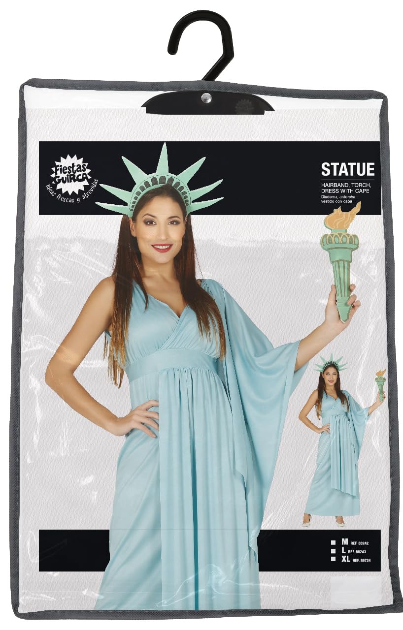 FIESTAS GUIRCA — Costume Statue de la Liberté Adulte 42-44/L – Image 7