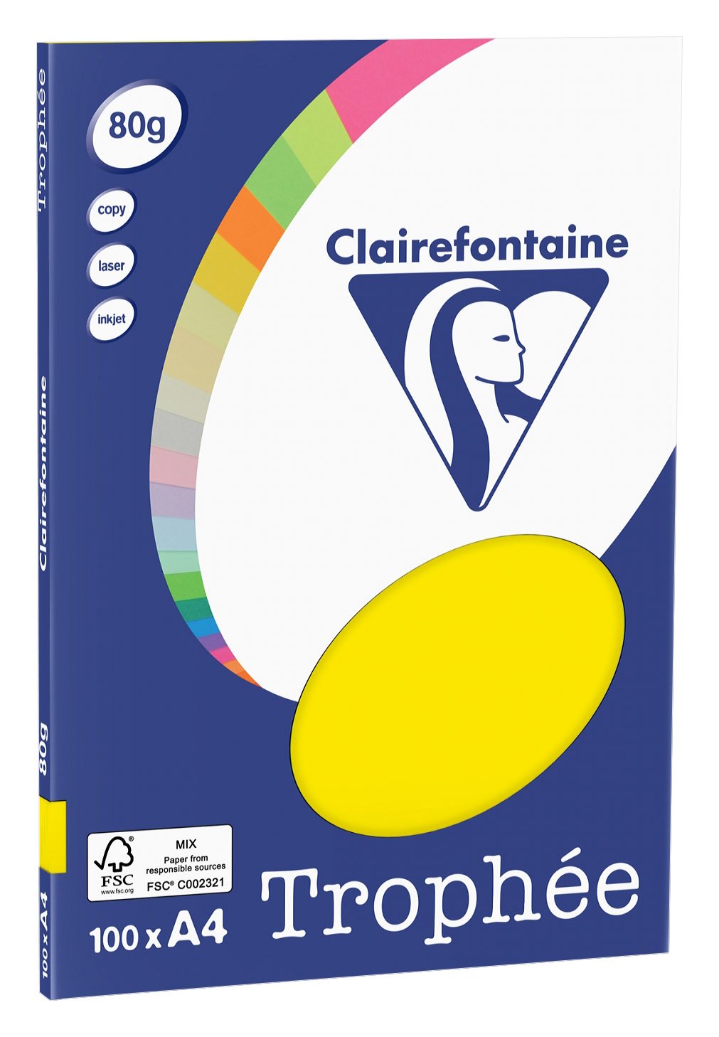 CLAIREFONTAINE 31023 Papier Trophée Personal Paper Pack Multifonctions A4 80g/m2 Lot de 100 Rose