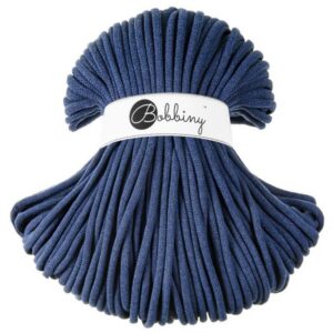 Bobbiny Corde Macramé Tressée Jumbo 9mm (Jeans) 100m