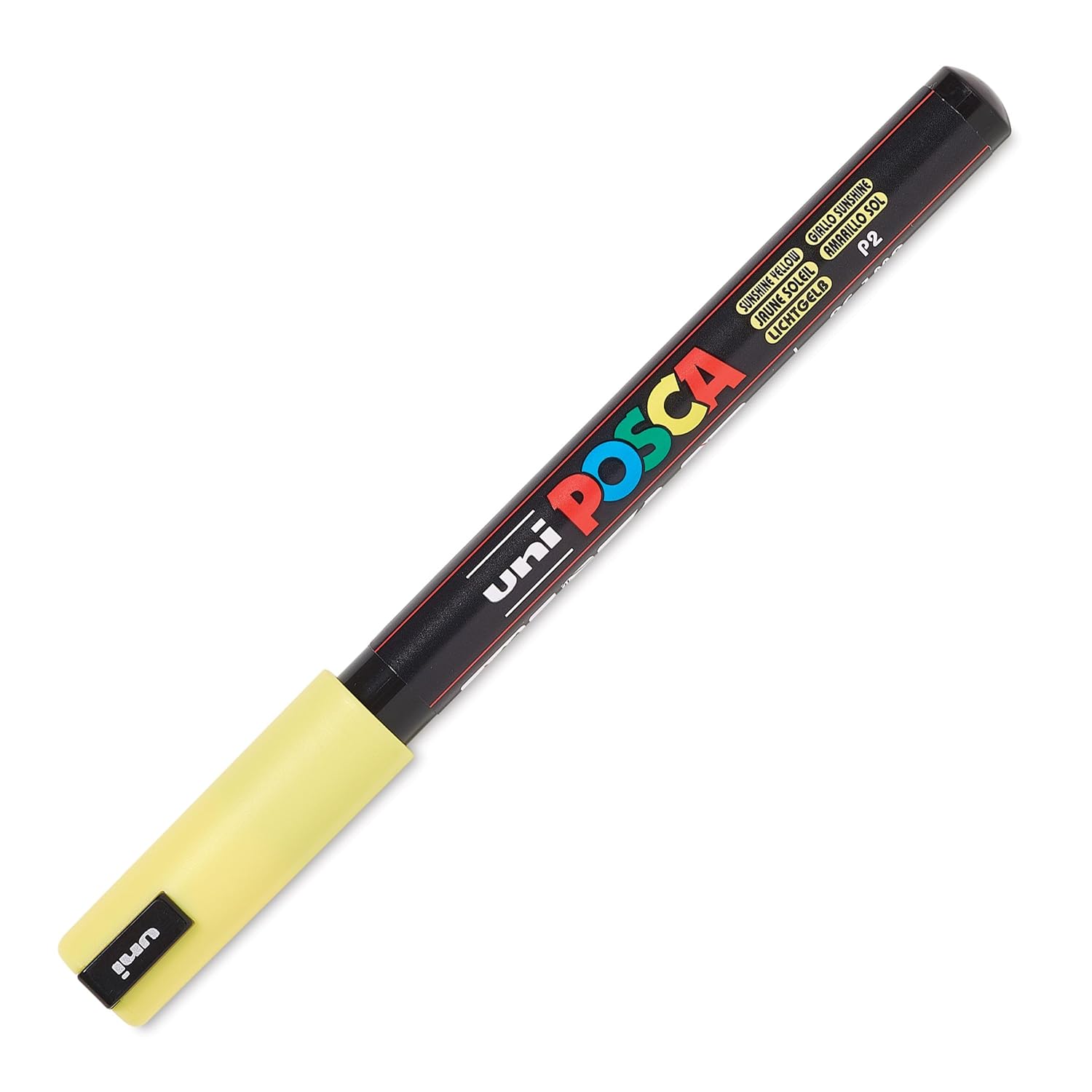 uni-ball Marqueur Uni Posca 181705 - Pointe extra fine - 0,7 mm - Jaune clair