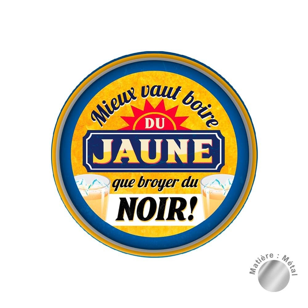 BOIRE DU JAUNE — Plateau métallique – Image 3