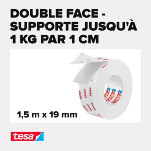 Alternative view of TESA 77742 — Ruban double-face spécial papier peint 1,5m x 19mm