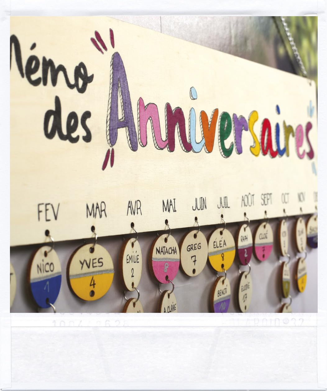 GRAINE CRÉATIVE — Calendrier des Anniversaires en Bois – Image 3