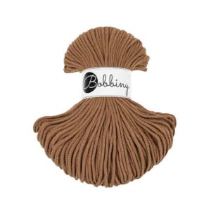 Bobbiny Corde Macramé Tressée Junior 3mm (Caramel) 100m