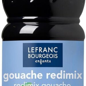 Lefranc Bourgeois - Gouache liquide Redimix pour enfants - Bouteille 500ml - Noir