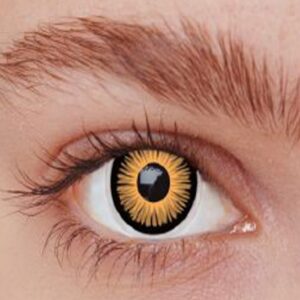 P'TIT CLOWN - 55542 - Lentilles de Contact Vampire (sans correction) - Annuelles - Parfaites pour Compléter votre Déguisement pour Halloween, Carnaval et autres Fêtes Costumées - ∅ 14.2 mm