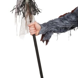 P'TIT Clown - 22217 - Bâton de Prêtre Vaudou pour Déguisement Halloween - 90 cm - Accessoire en Plastique Idéal pour Compléter Votre Costume Effrayant