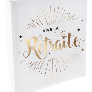 Livre d'or Retraite Blanc et Or (x1) REF/5728