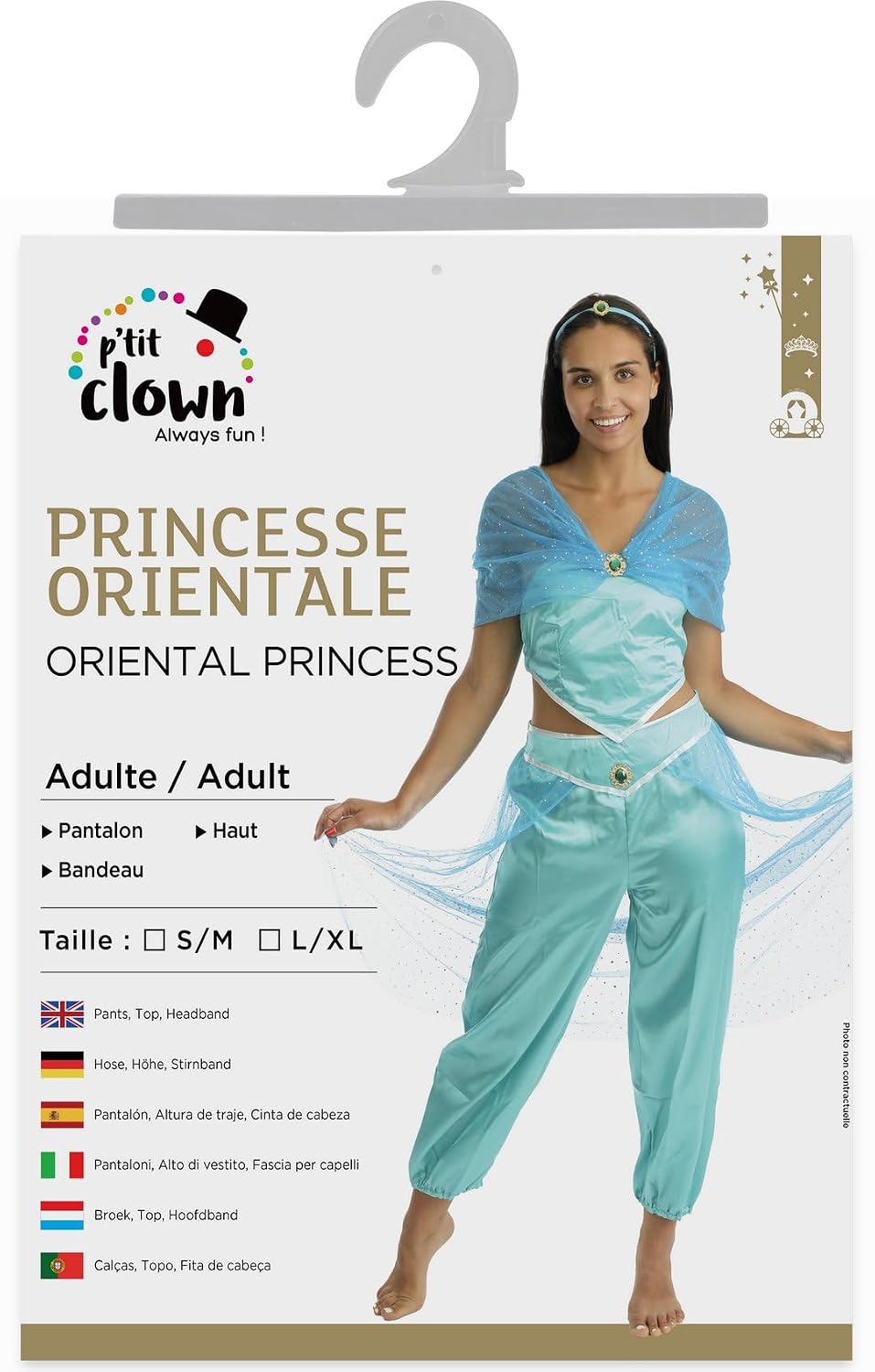 P'TIT CLOWN — Déguisement Princesse Orientale Femme L/XL – Image 4