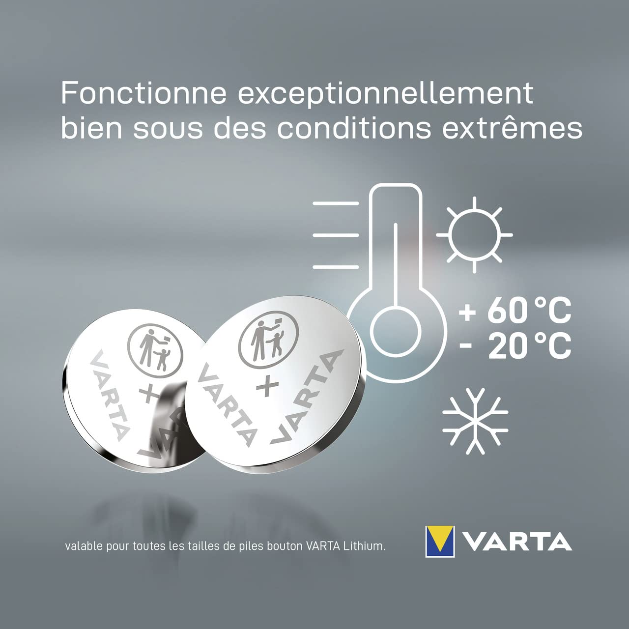 VARTA — Lot de 2 Piles Bouton CR2032 3V Lithium – Image 4