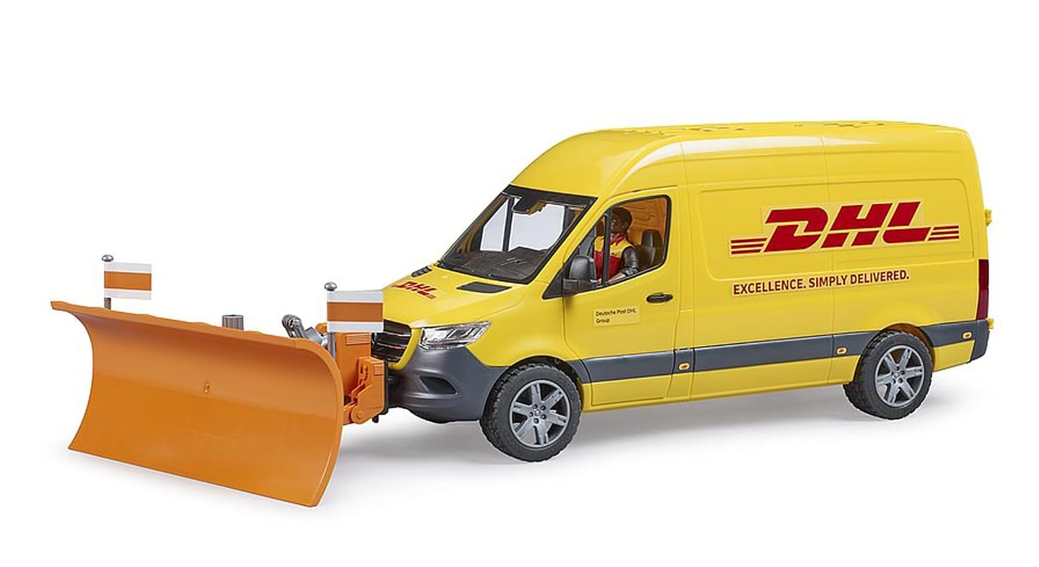 BRUDER MB Sprinter DHL — Camionnette avec chauffeur et colis – Image 4