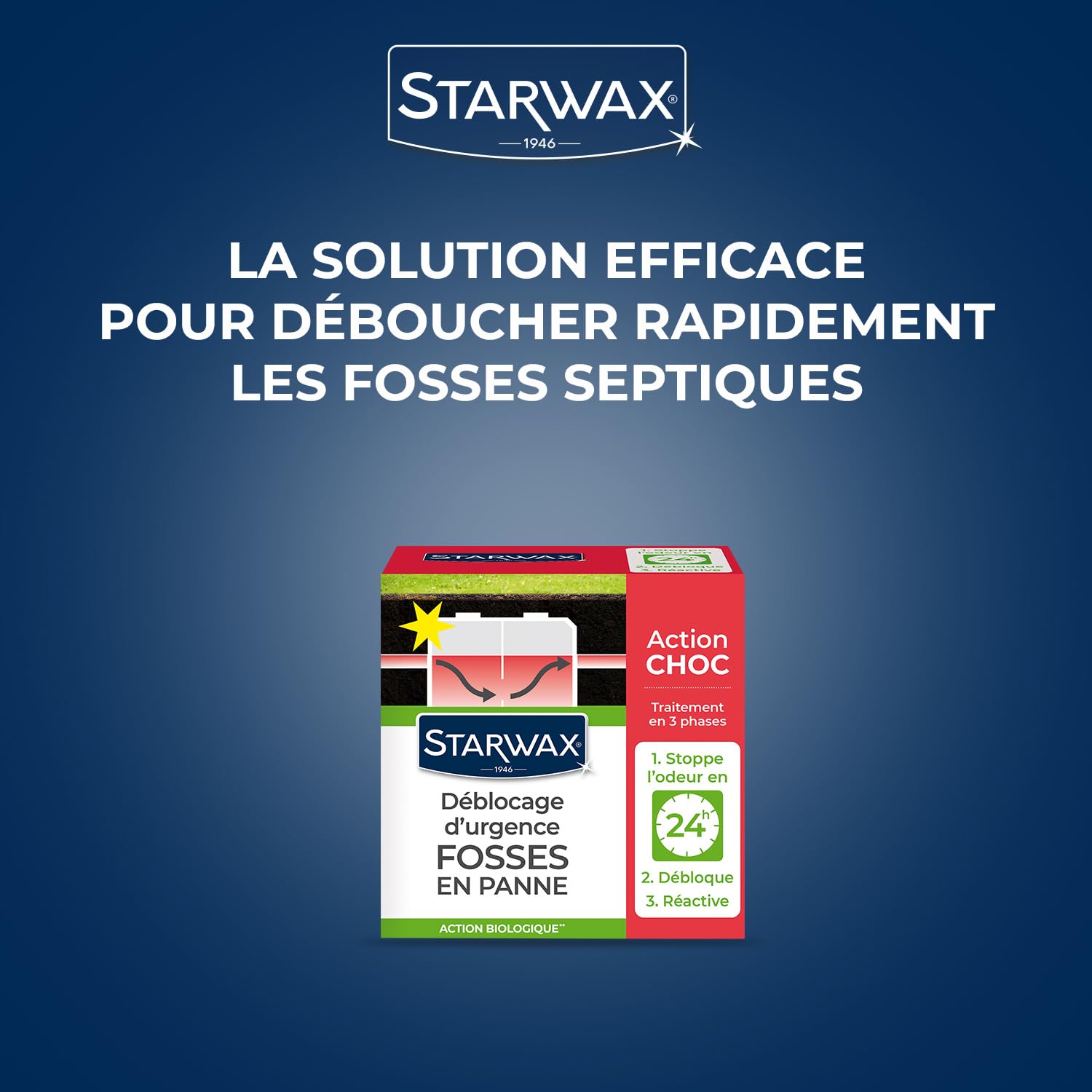 STARWAX — Déblocage d'urgence pour fosses septiques 600g – Image 4