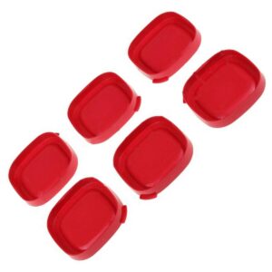 6 couvercles de pots à yaourt carrés pour yaourtière seb - 7cm intérieur, 7,5cm extérieur dessus