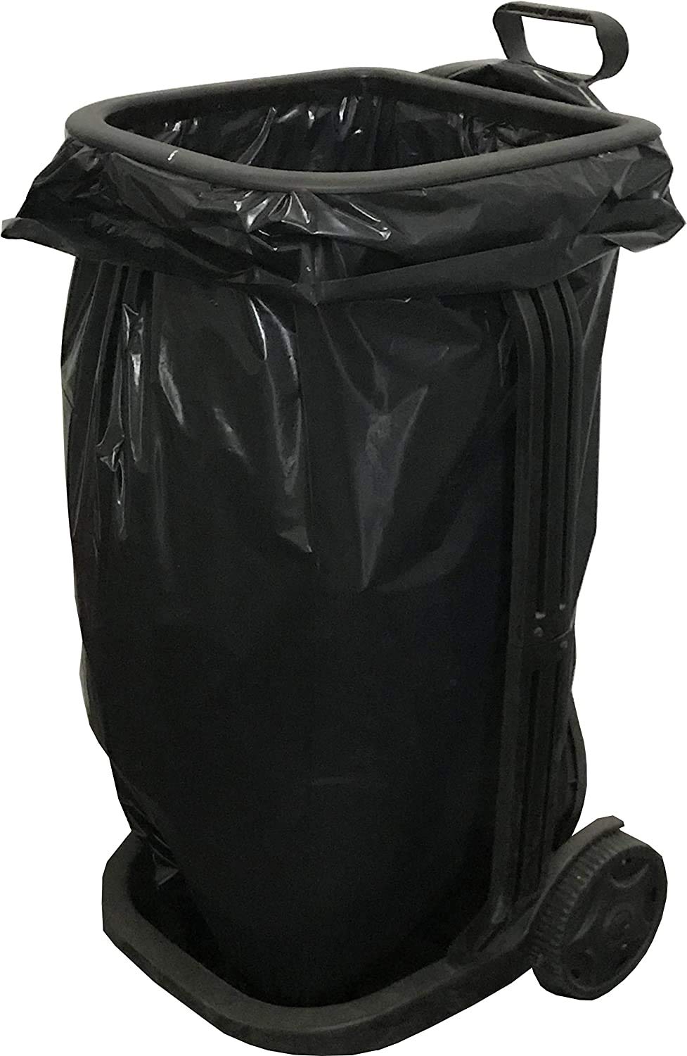 Sacs poubelle classiques predecoupes NOIR 100Litres rouleau de 10 LOT DE 20 – Image 3