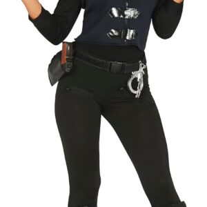 FIESTAS GUIRCA | Costume SWAT Adulte (38-40/M) - T-shirt, Gilet, Casquette et Pantalon - Costumes de Policier, Forces Spéciales et Agents pour Halloween, Carnaval et Fêtes Déguisées
