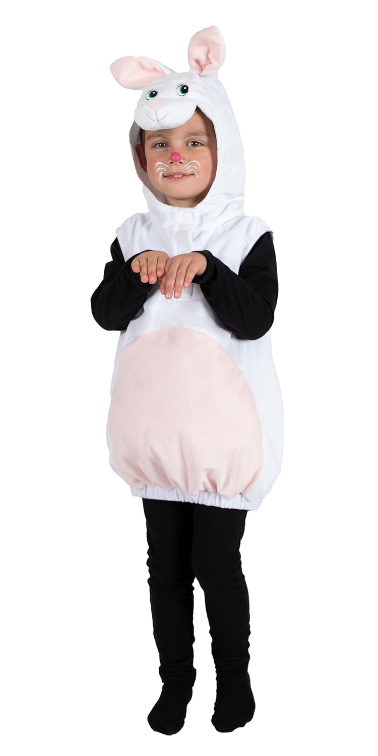 P'TIT CLOWN - Déguisement Animal Enfant - Parfait pour Carnaval, Fêtes Costumées et Évènements à Thème (Lapin, 3-4 ans)