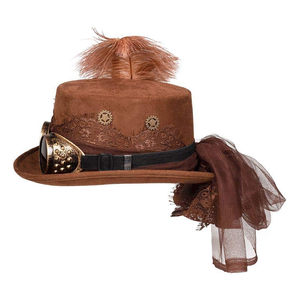 BOLAND — Chapeau Space Punk Deluxe avec lunettes Marron – Image 4