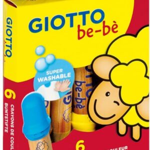 GIOTTO be-bè - Etui 6 maxi crayons + 1 taille-crayon