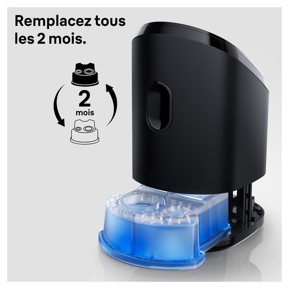Braun Clean&Charge Rasoir Électrique Barbe Cartouches de Recharge, Compatibles avec Toutes les Stations Braun SmartCare et Clean&Charge CCR2 2 Paquets – Image 5